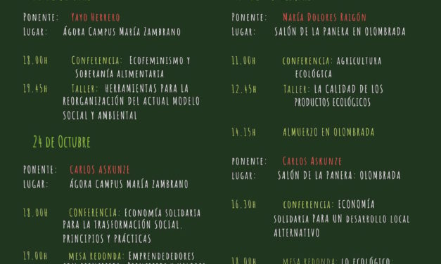 Ecofeminismo, soberanía alimentaria, agricultura ecológica y economía social y solidaria